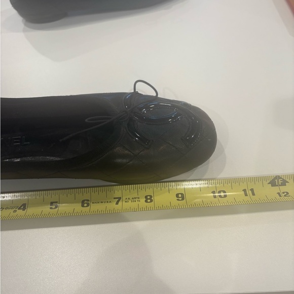 Chanel Cambon Black on Black Ballet Flats - Picture 13 of 14